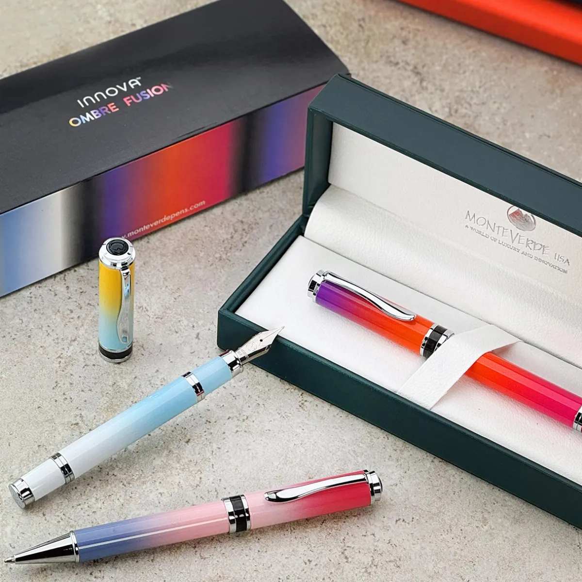 Levenger Ballpoint Pens|Rollerball Pens*Monteverde Innova Ombre Fusion Pen