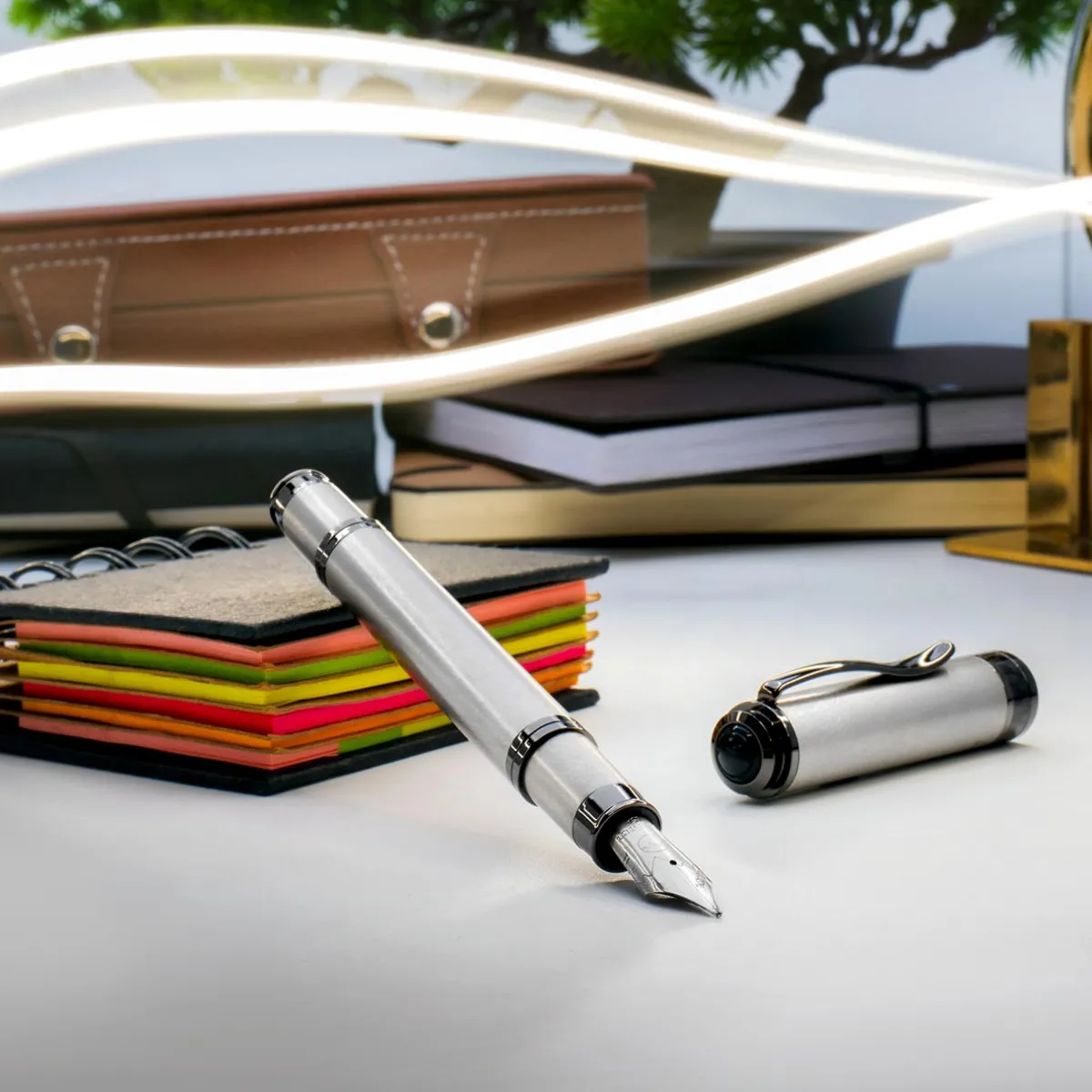 Levenger Fountain Pens|Monteverde*Monteverde Innova Titanium Fountain Pen