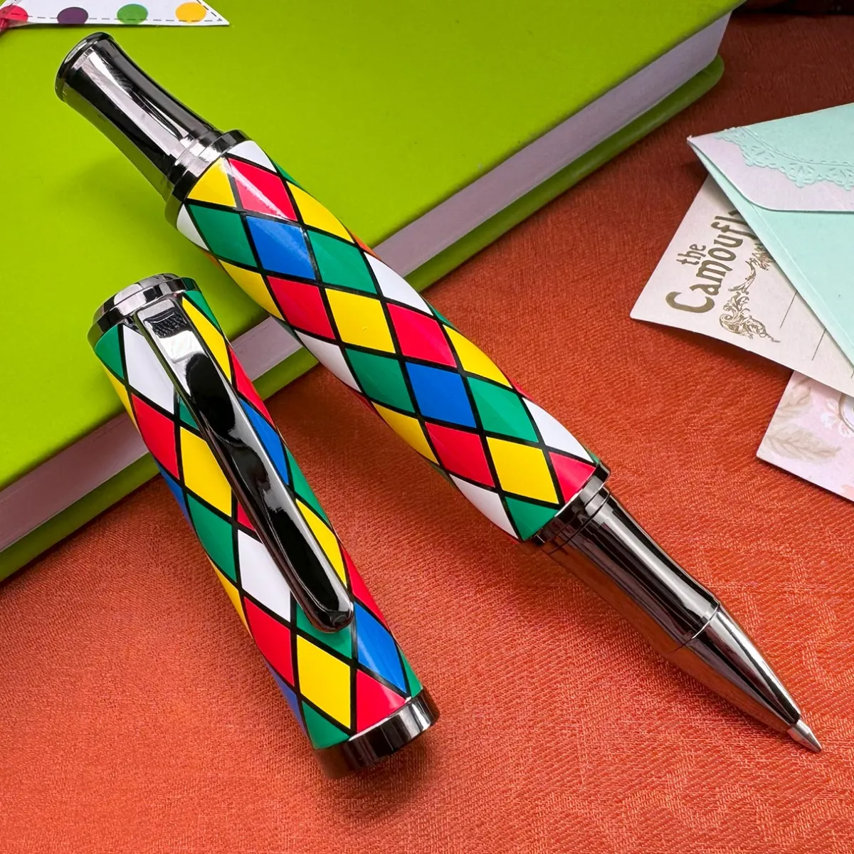Levenger Ballpoint Pens|Rollerball Pens*Monteverde Regatta Harlequin Pen