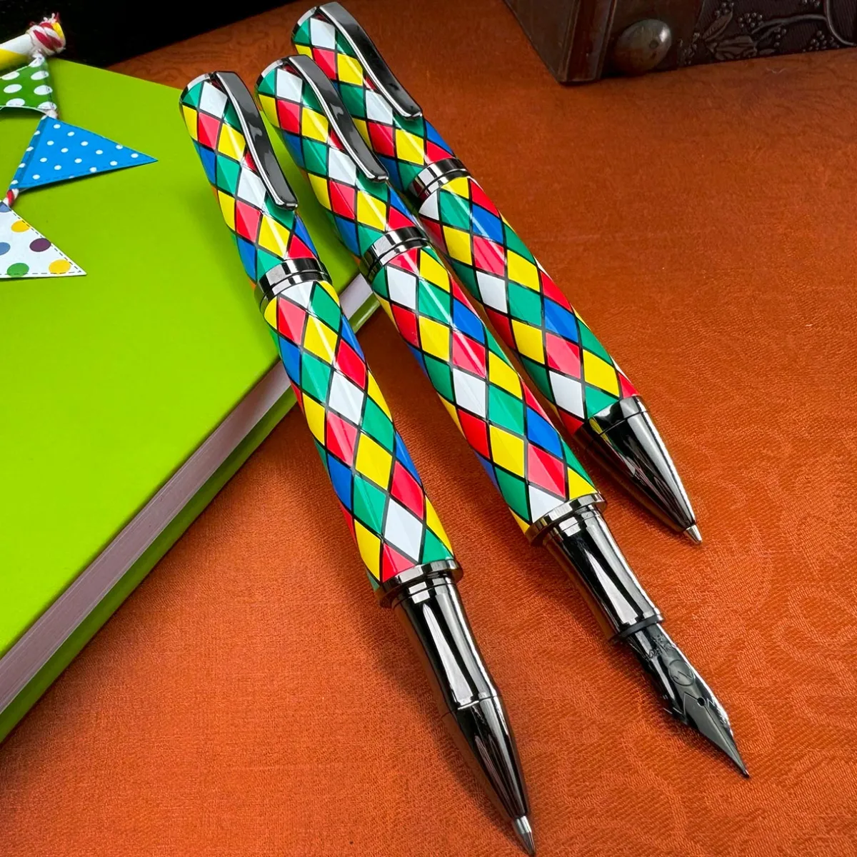 Levenger Ballpoint Pens|Rollerball Pens*Monteverde Regatta Harlequin Pen