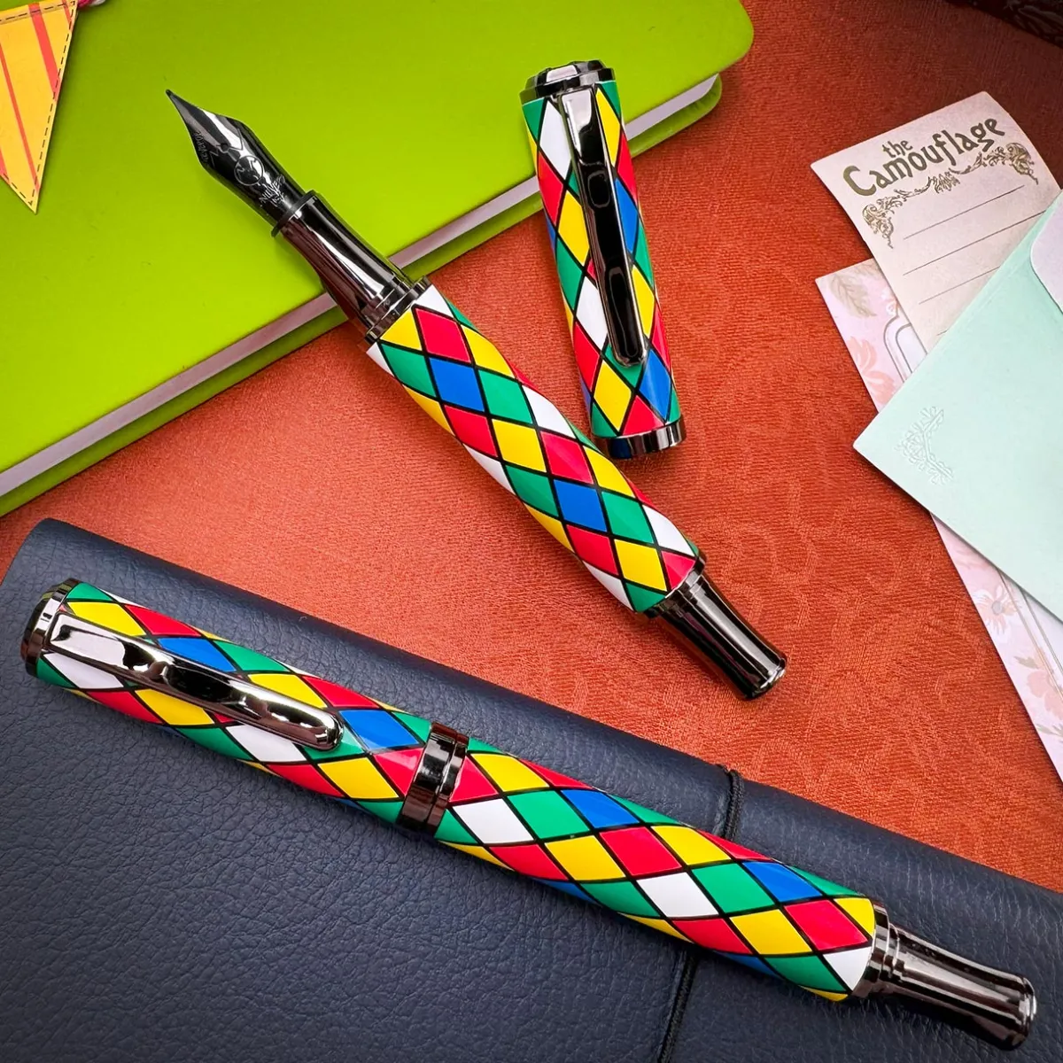 Levenger Fountain Pens|Monteverde*Monteverde Regatta Harlequin Fountain Pen