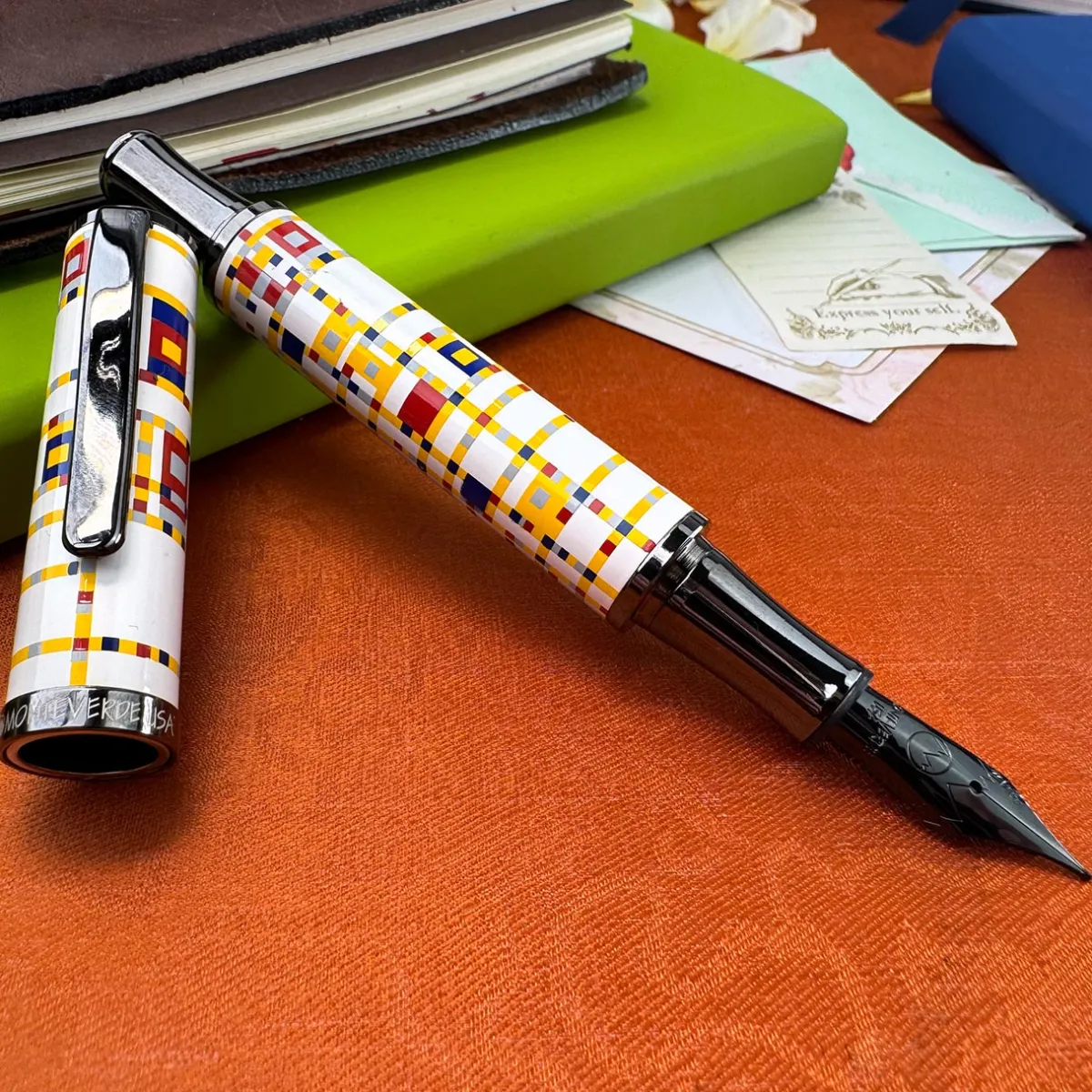 Levenger Fountain Pens|Monteverde*Monteverde Regatta Mondrian Broadway Boogie Woogie Fountain Pen