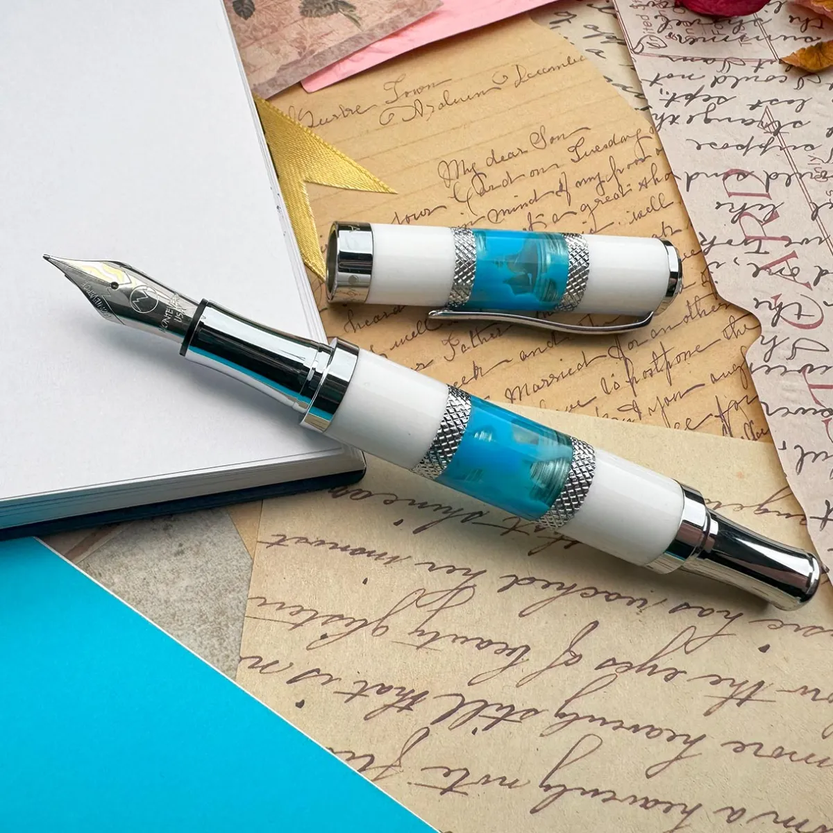 Levenger Fountain Pens|Monteverde*Monteverde Regatta Sport Santorini Fountain Pen