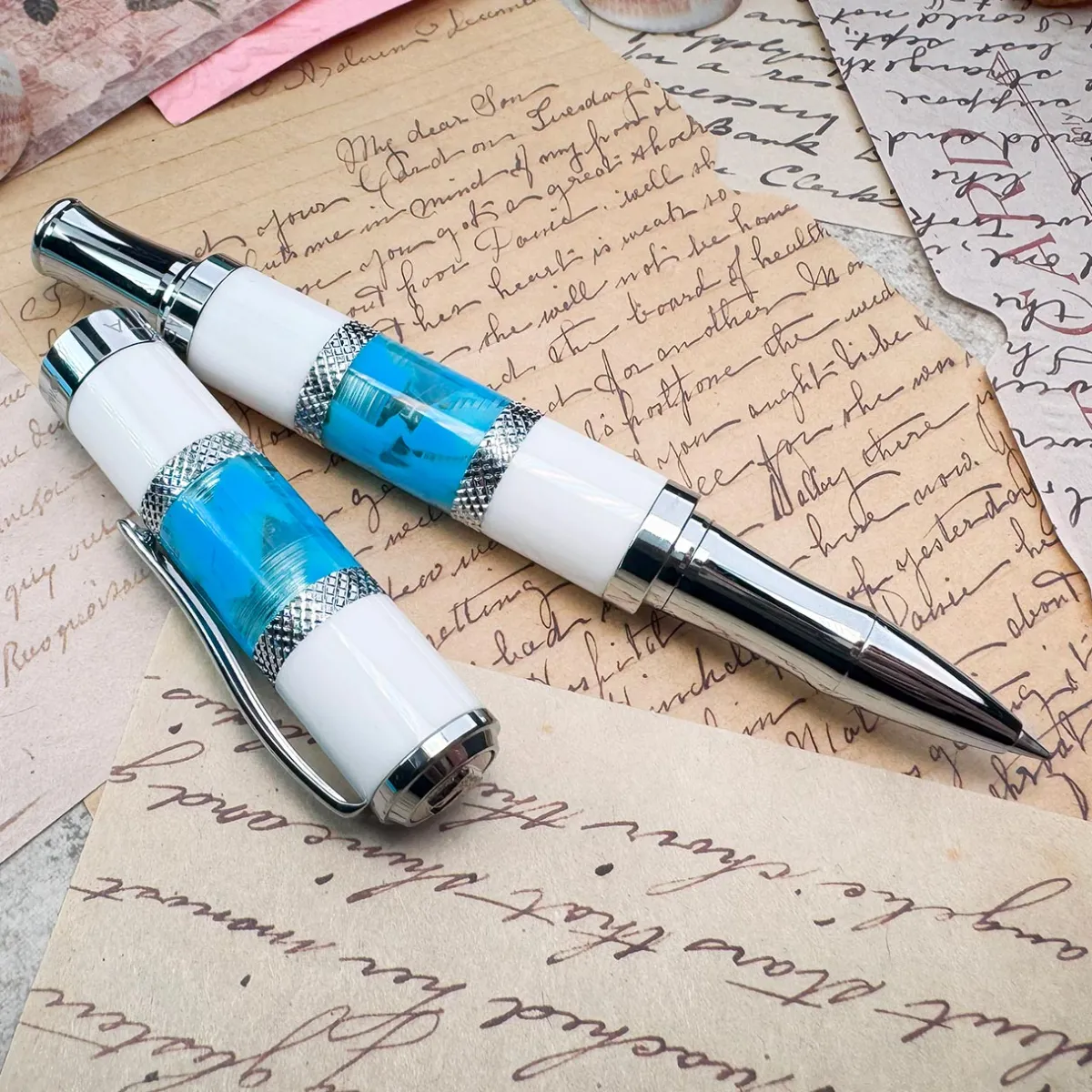 Levenger Ballpoint Pens|Rollerball Pens*Monteverde Regatta Sport Santorini Pen