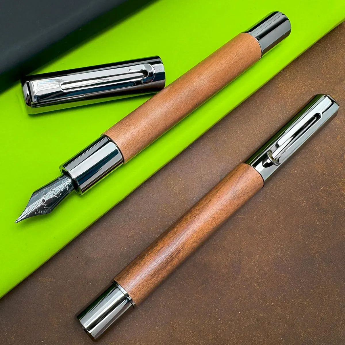 Levenger Fountain Pens|Monteverde*Monteverde Ritma Walnut Fountain Pen