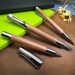 Levenger Fountain Pens|Monteverde*Monteverde Ritma Walnut Fountain Pen