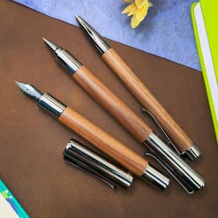 Levenger Fountain Pens|Monteverde*Monteverde Ritma Walnut Fountain Pen