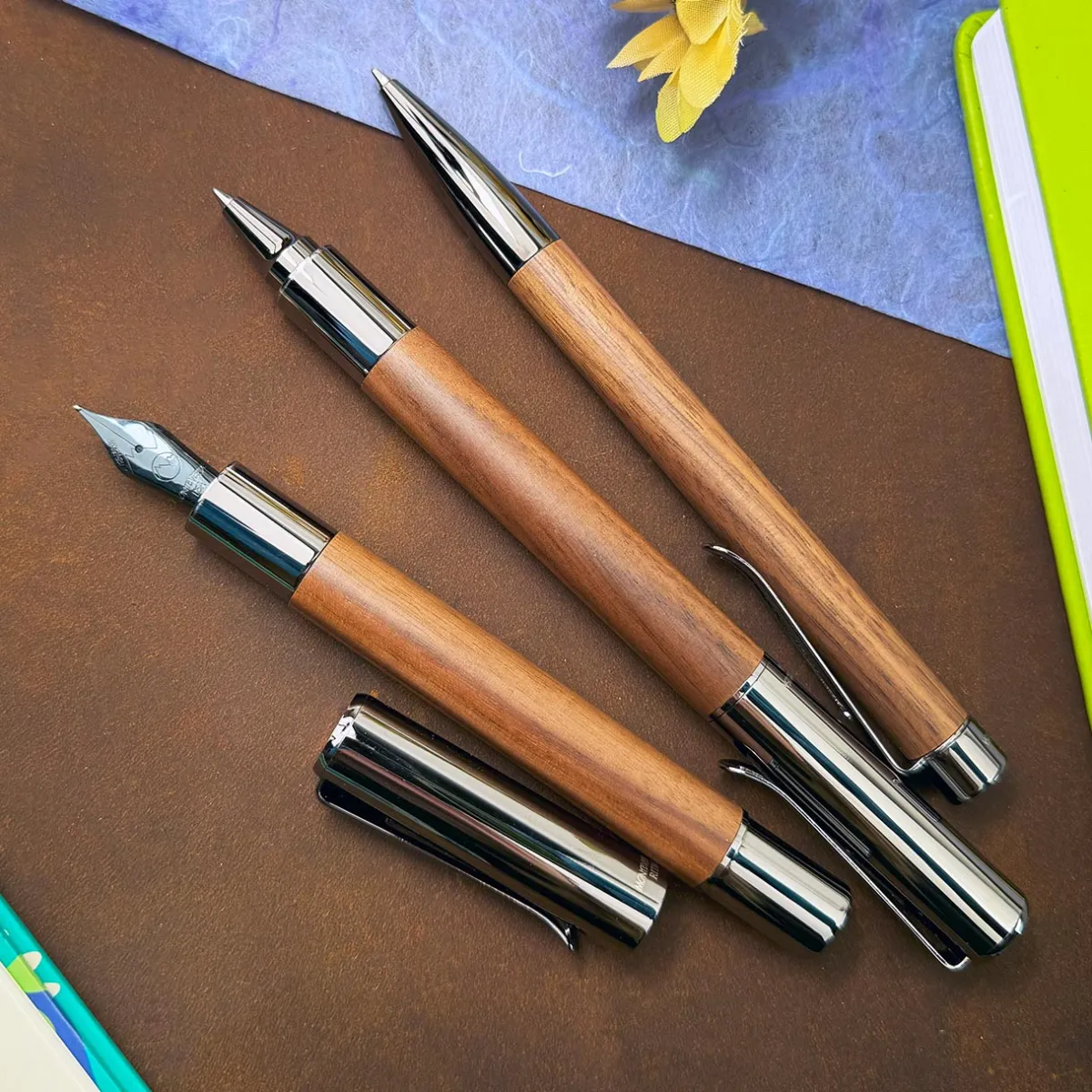 Levenger Fountain Pens|Monteverde*Monteverde Ritma Walnut Fountain Pen