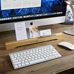 Levenger Index Card Accessories|Pen Cases & Stands*Nantucket Bamboo Note Card & Pen Holder