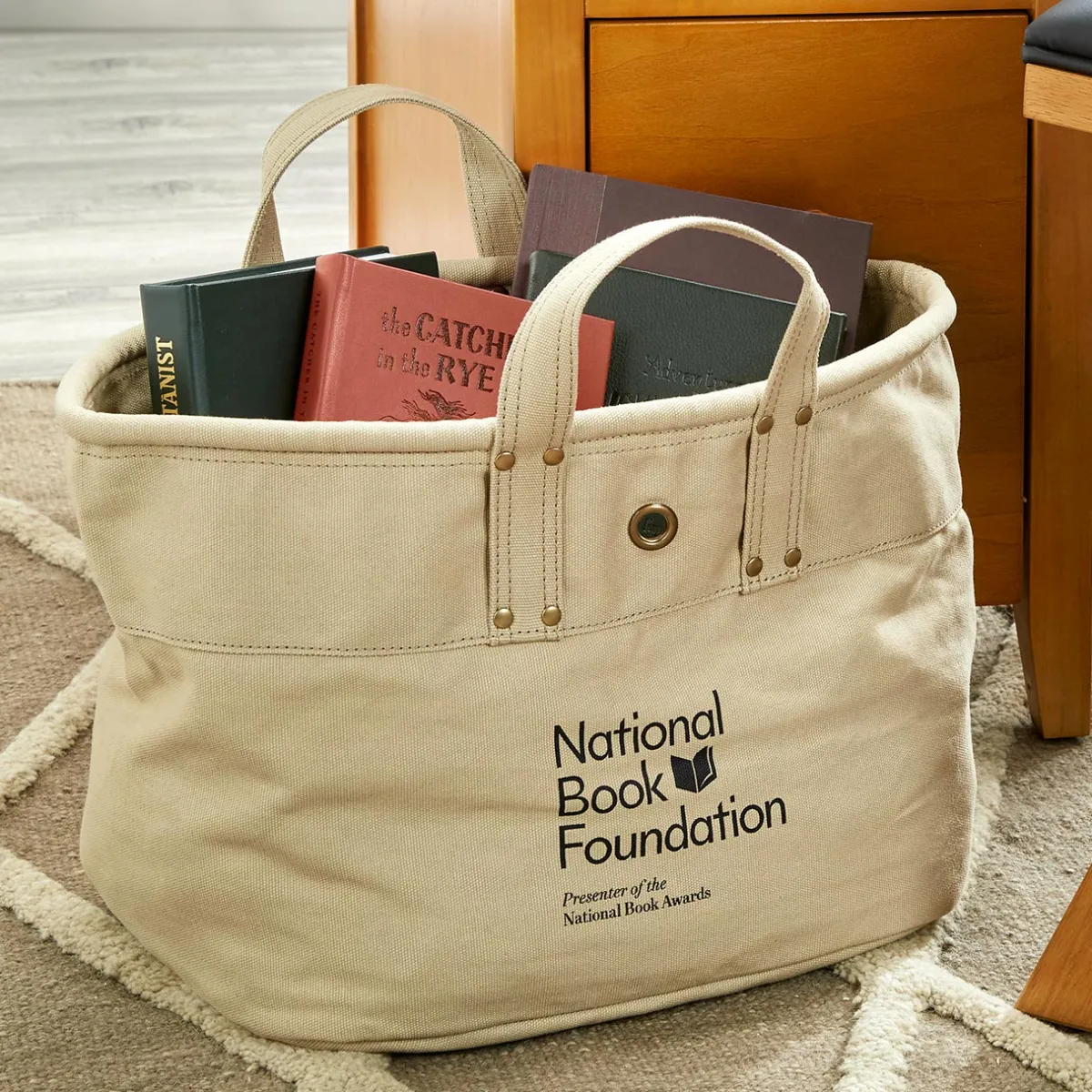 Levenger Book Bags|Handbags & Totes*National Book Foundation Half Pint Delivery Tote Bag