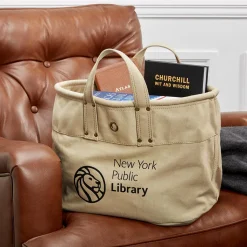 Levenger Book Bags|Handbags & Totes*New York Public Library Half Pint Delivery Tote Bag