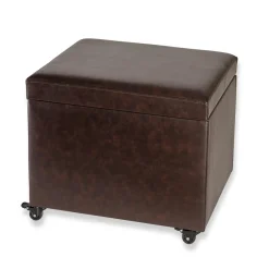 Levenger Filing & Folders|Filing & Folders*No-Room Rolling File Ottoman