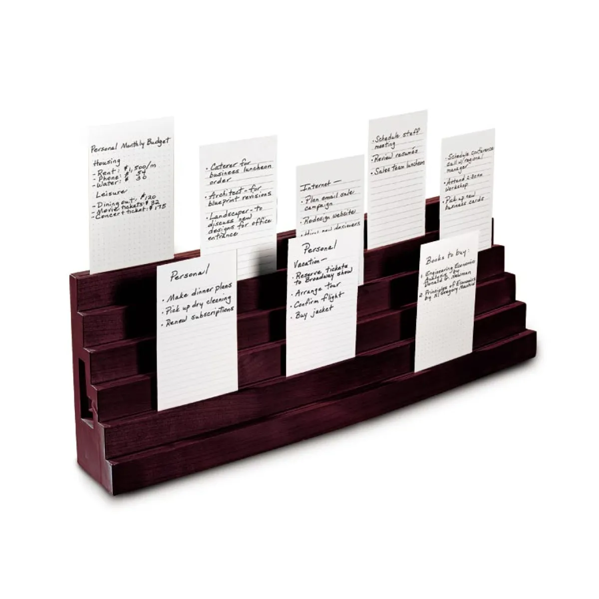 Levenger Index Card Accessories|Workspace Organizers*Note Card Bleachers