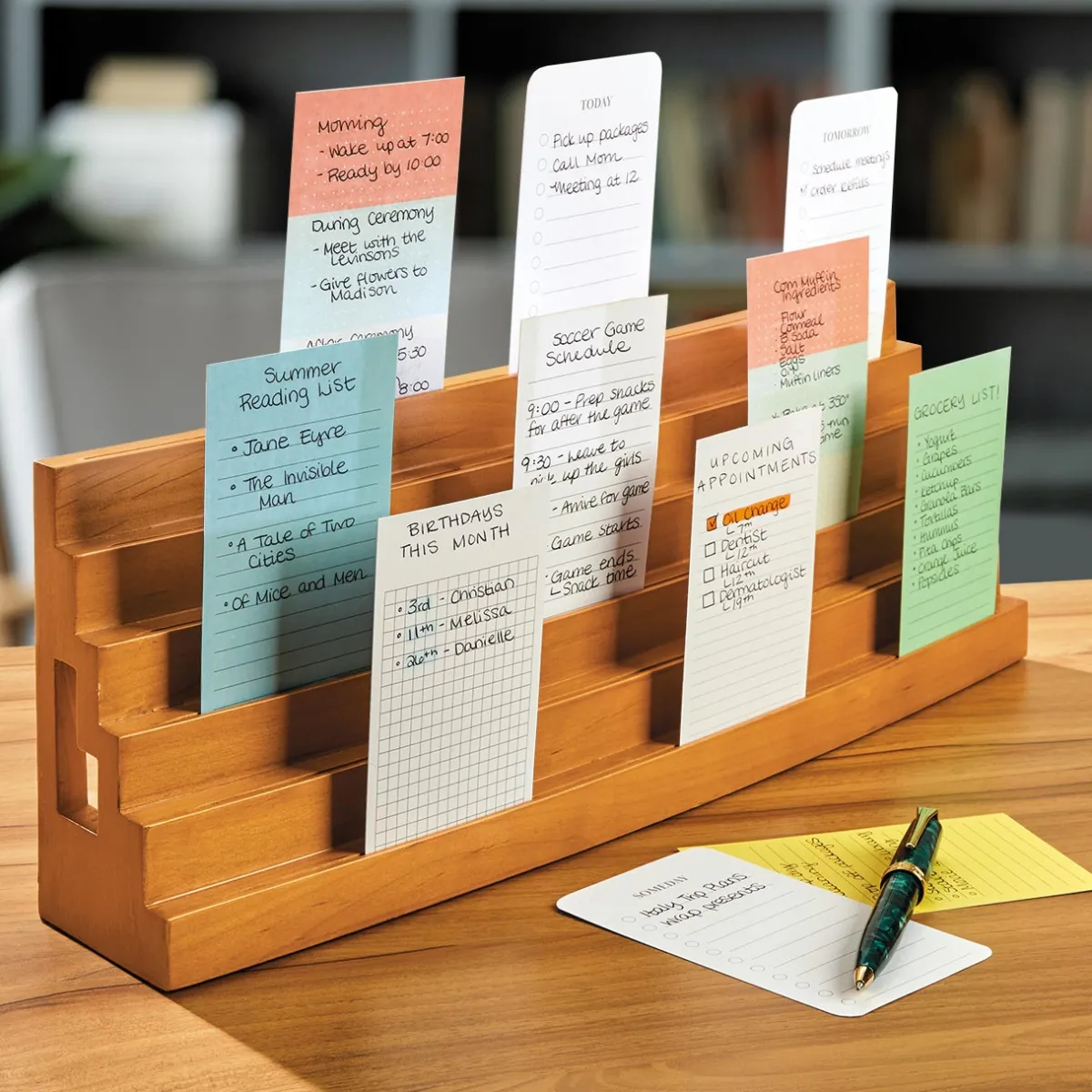 Levenger Index Card Accessories|Workspace Organizers*Note Card Bleachers