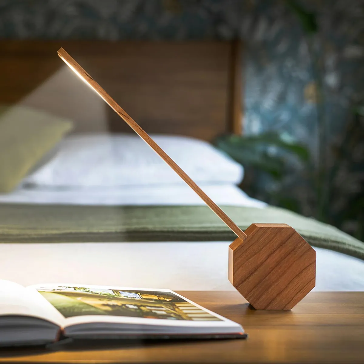Levenger Lamps & Lighting|Lighting*Octagon One Plus Portable Desk Light and Alarm Clock