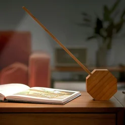 Levenger Lamps & Lighting|Lighting*Octagon One Plus Portable Desk Light and Alarm Clock