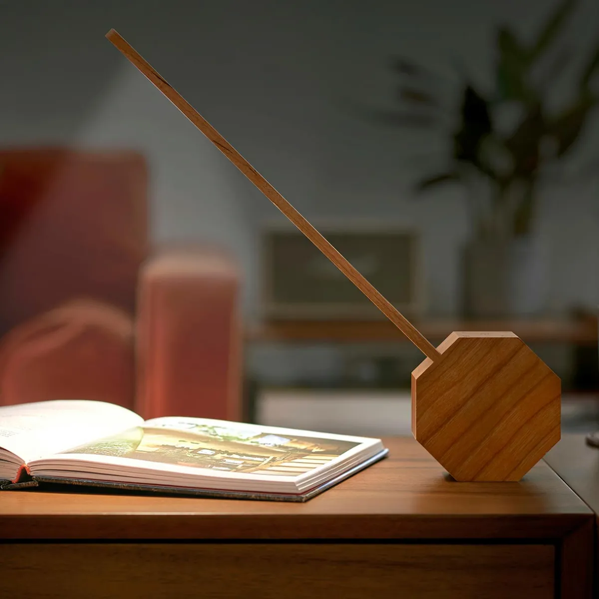 Levenger Lamps & Lighting|Lighting*Octagon One Plus Portable Desk Light and Alarm Clock