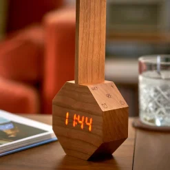 Levenger Lamps & Lighting|Lighting*Octagon One Plus Portable Desk Light and Alarm Clock