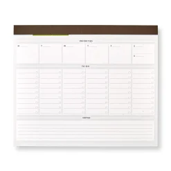 Levenger Freeleaf & Notepads|Desk Pad & Card Planners*One-Week at a Time Freeleaf Deskpad