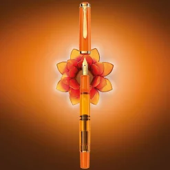 Levenger Fountain Pens|Pelikan*Pelikan Classic M200 Orange Delight Fountain Pen