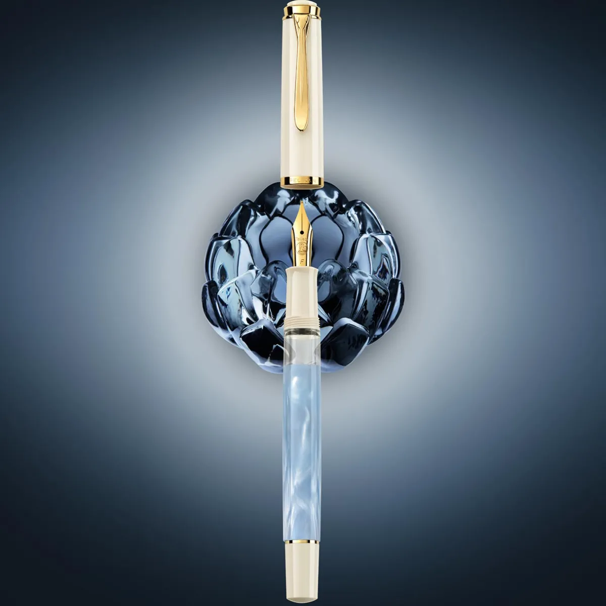Levenger Fountain Pens|Pelikan*Pelikan Classic M200 Pastel Blue Fountain Pen