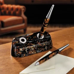 Levenger Levenger Pens|Ballpoint Pens*Peninsula Ballpoint Pen and Pencil Double Stand Set