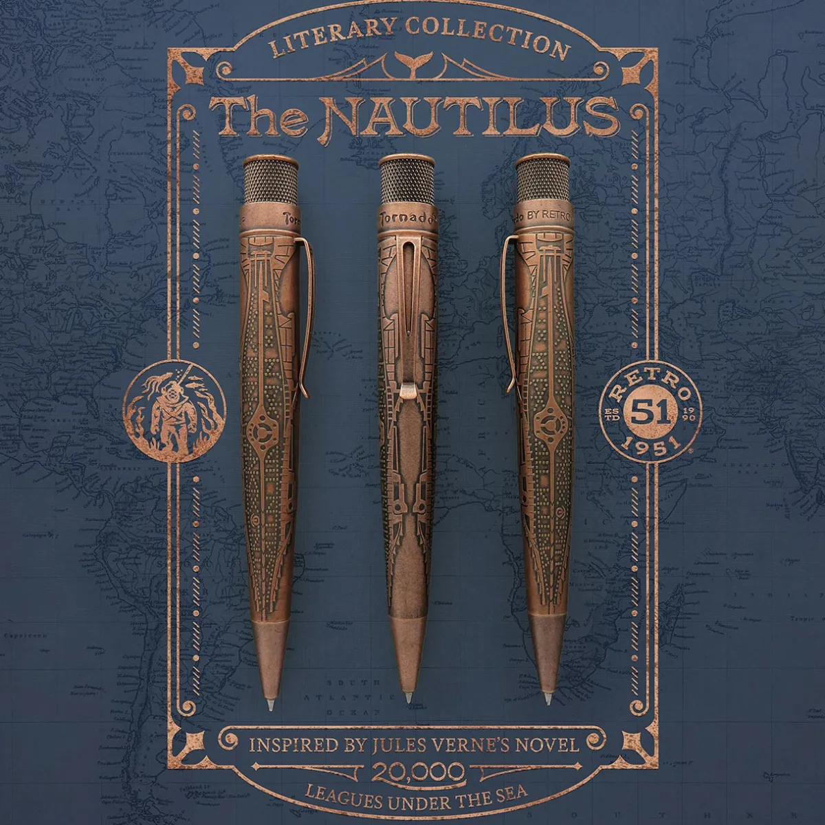Levenger Rollerball Pens|Retro 51*Retro 51 Big Shot Nautilus Rollerball Pen
