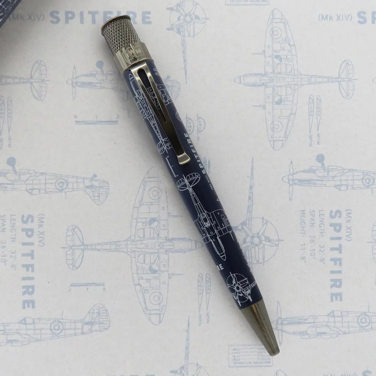 Levenger Rollerball Pens|Retro 51*Retro 51 Imperial War Museums Spitfire Blueprint Rollerball Pen