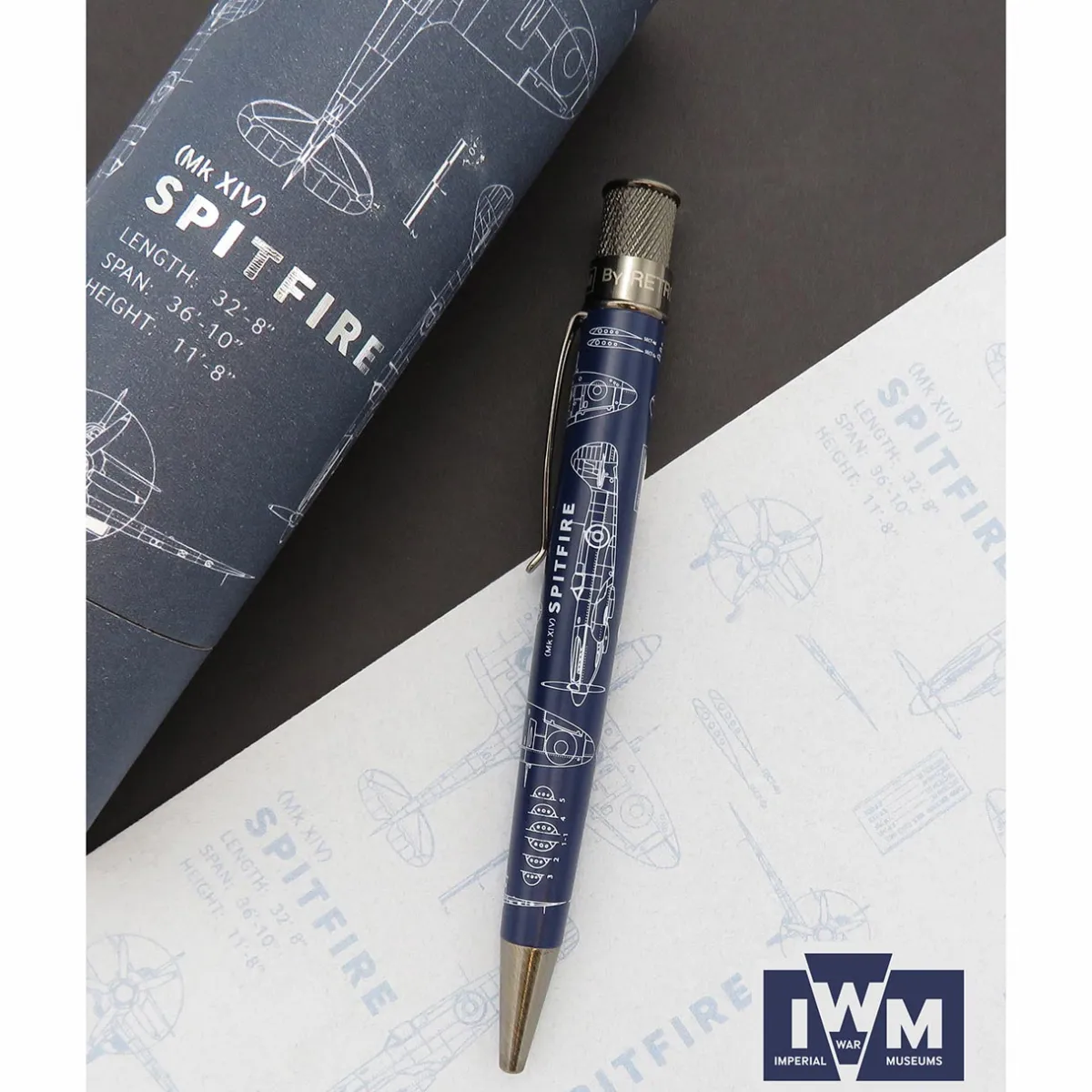 Levenger Rollerball Pens|Retro 51*Retro 51 Imperial War Museums Spitfire Blueprint Rollerball Pen