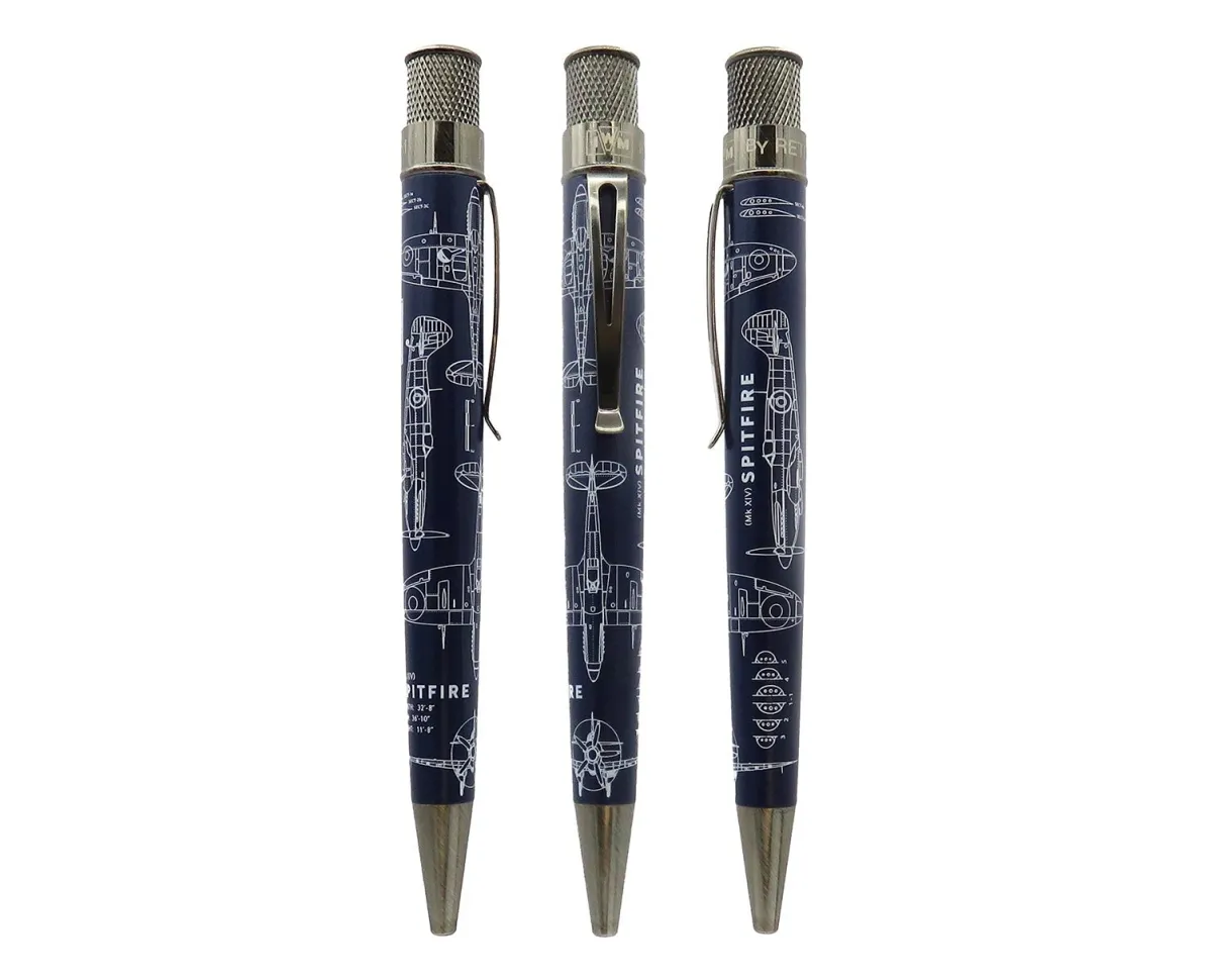 Levenger Rollerball Pens|Retro 51*Retro 51 Imperial War Museums Spitfire Blueprint Rollerball Pen