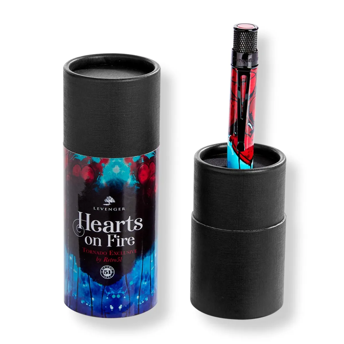 Levenger Levenger X Retro 51|Rollerball Pens*Retro 51 Tornado Exclusive Hearts On Fire Rollerball Pen
