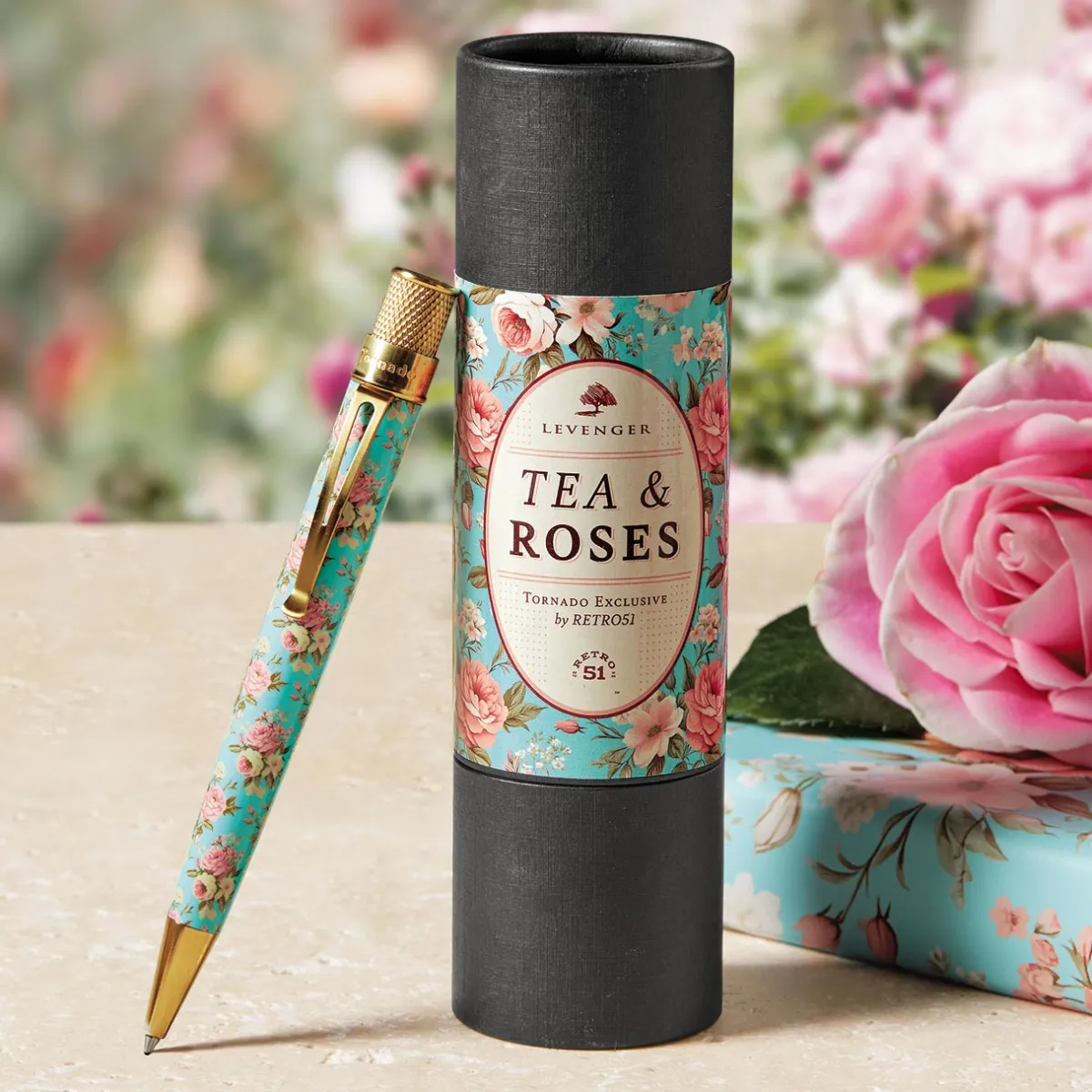 Levenger Levenger X Retro 51|Rollerball Pens*Retro 51 Tornado Tea and Roses Rollerball Pen