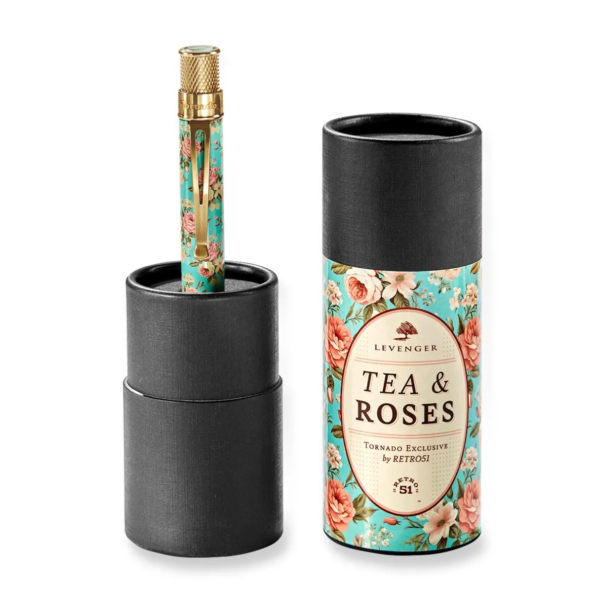 Levenger Levenger X Retro 51|Rollerball Pens*Retro 51 Tornado Tea and Roses Rollerball Pen