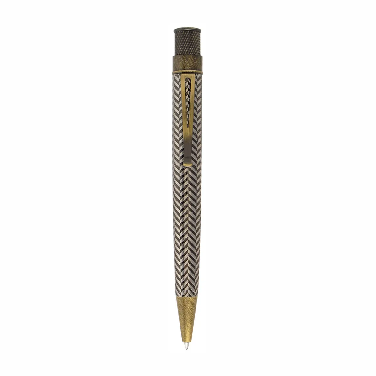 Levenger Rollerball Pens|Retro 51*Retro 51 Tornado Vintage Metalsmith Teddy Roosevelt Rollerball Pen