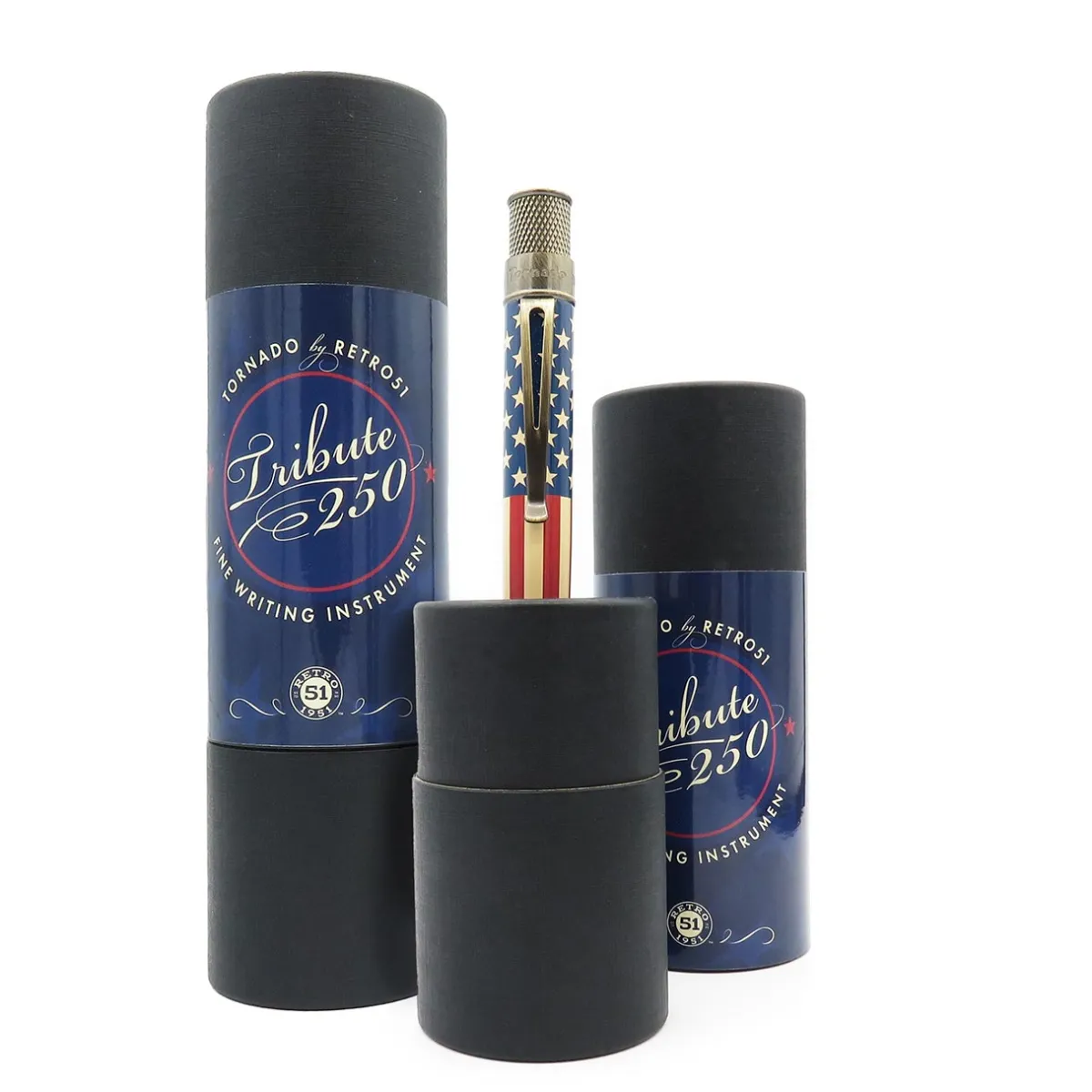 Levenger Rollerball Pens|Retro 51*Retro 51 Tornado Vintage Metalsmith Tribute 250 Flag Rollerball Pen