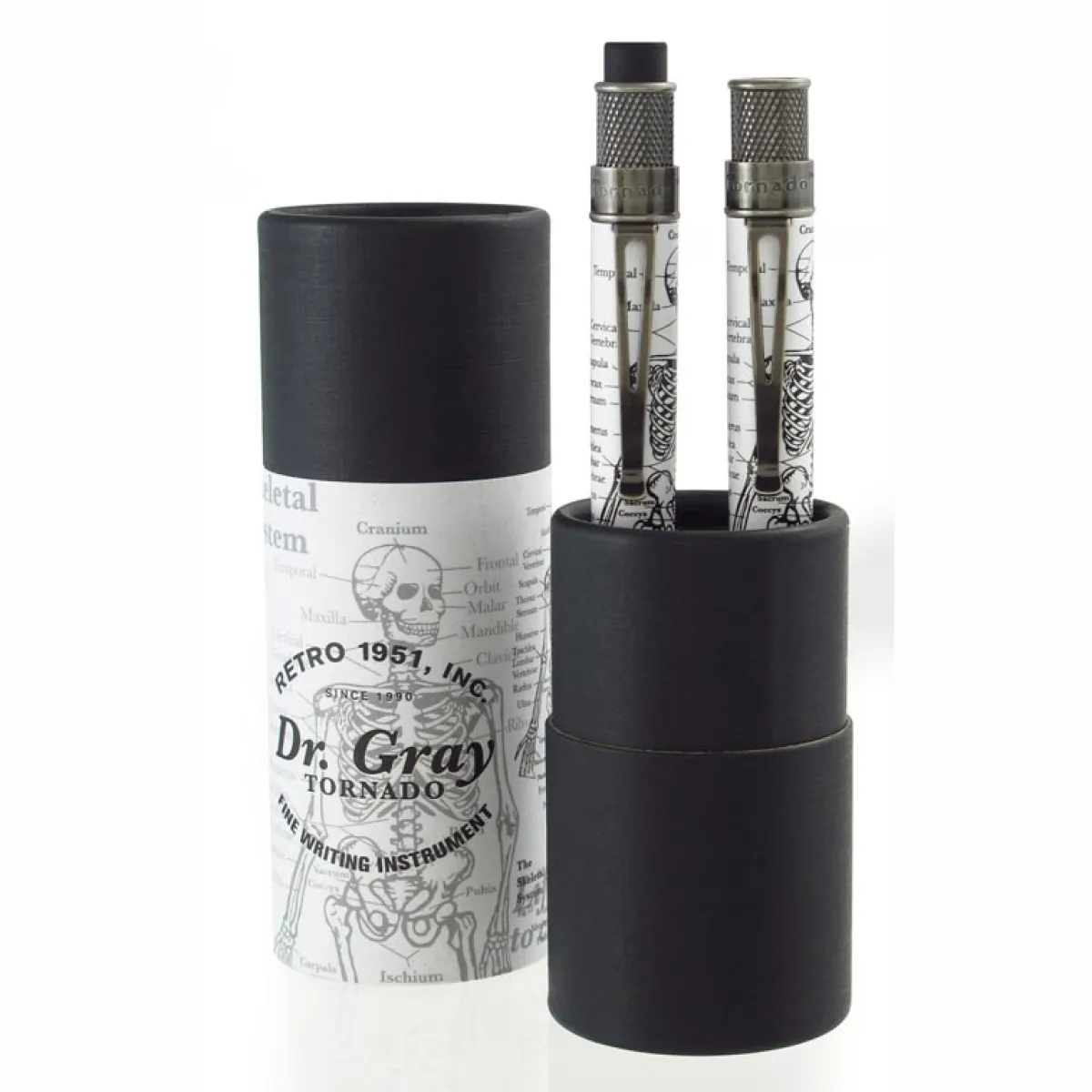 Levenger Rollerball Pens|Pencils*Retro 51 Tornado Vintage Metalsmith Dr. Gray Rollerball & Pencil Set