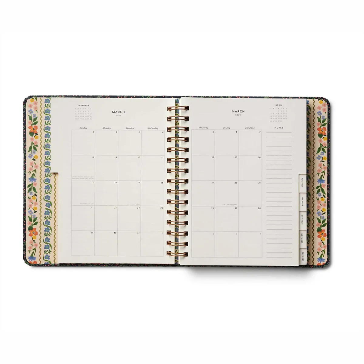Levenger Planners & Agendas*Rifle Paper Co. Wildwood 2026 Academic Covered Spiral Planner