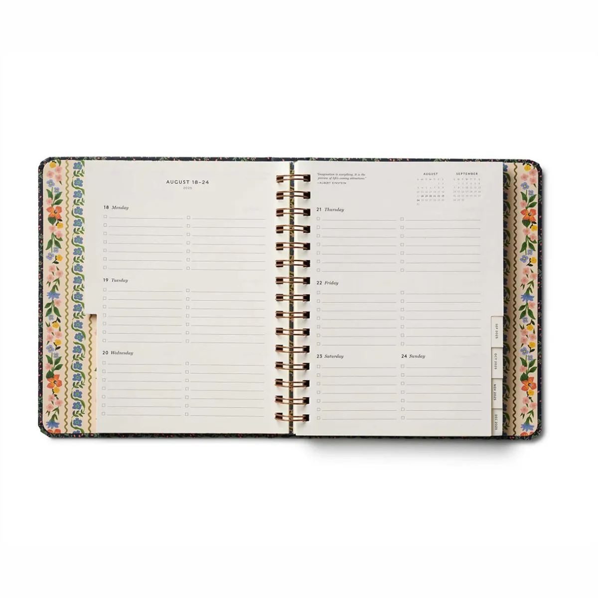 Levenger Planners & Agendas*Rifle Paper Co. Wildwood 2026 Academic Covered Spiral Planner