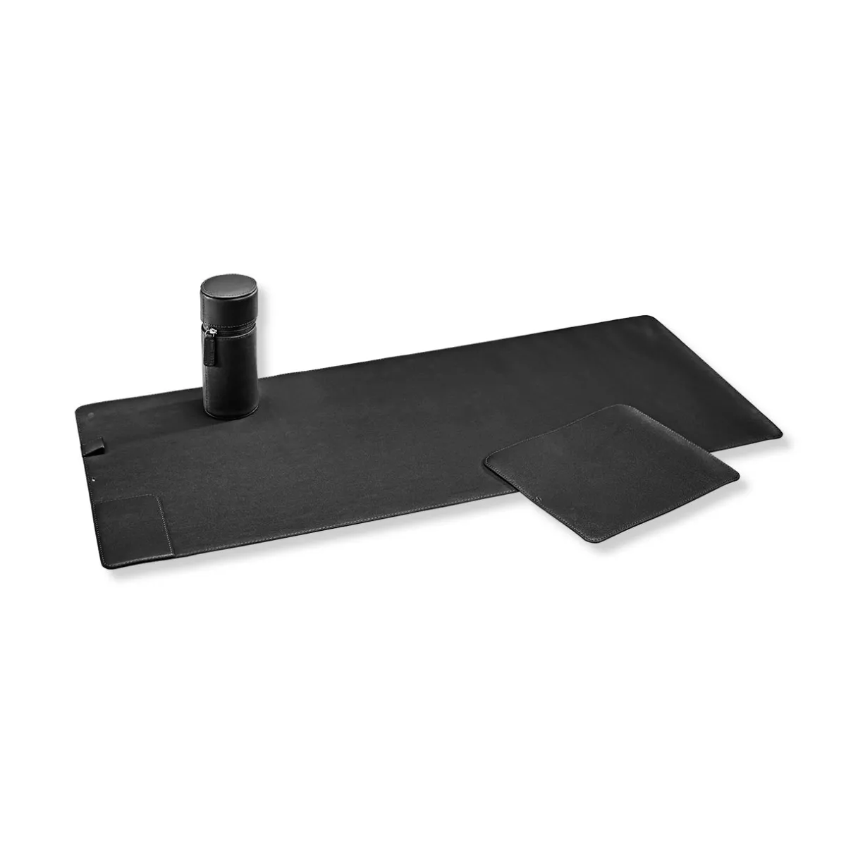 Levenger Tech Essentials|Workspace Organizers*Rollaway Leather Desk Mat Kit