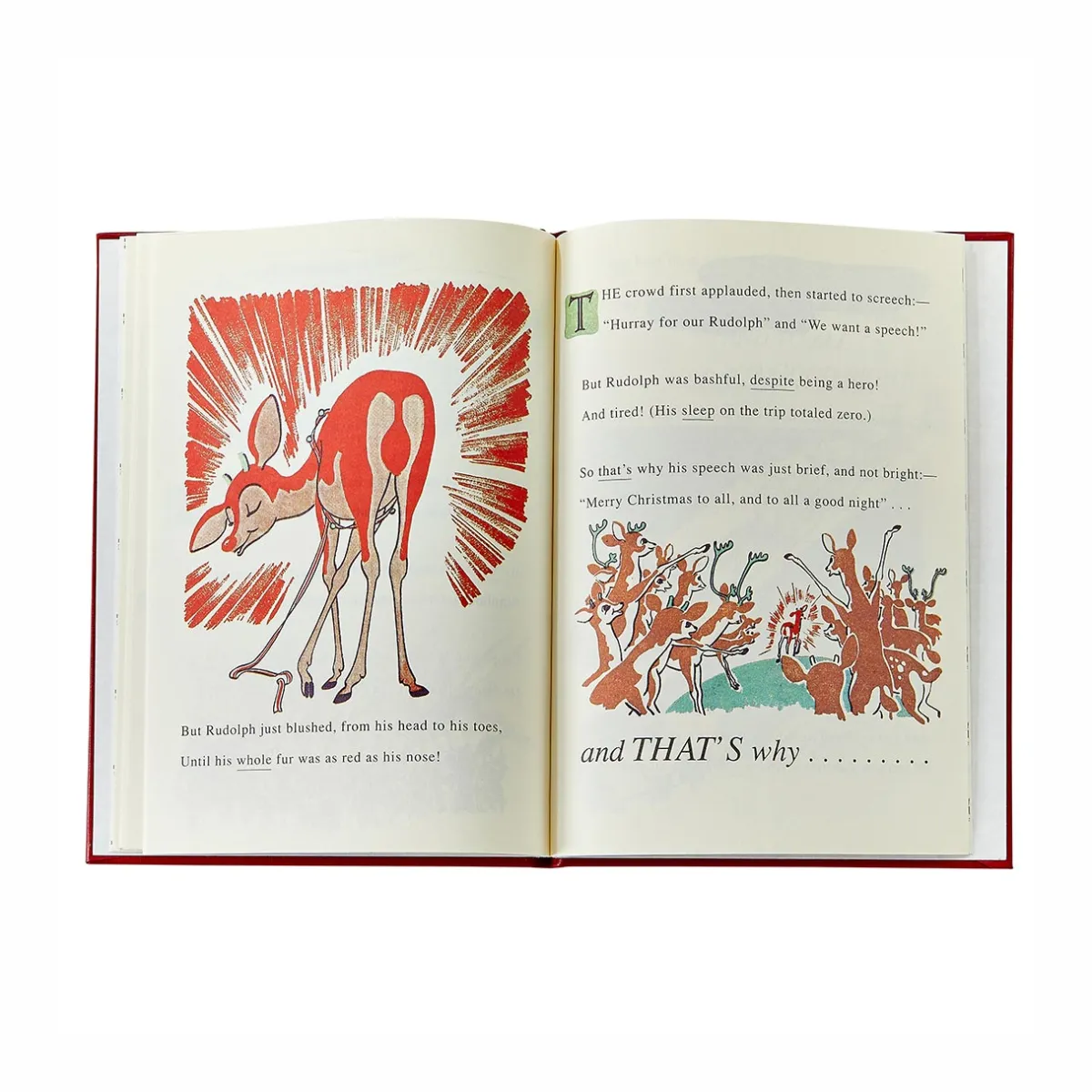Levenger Books*Rudolph the Red-Nosed Reindeer Leather Bound Edition