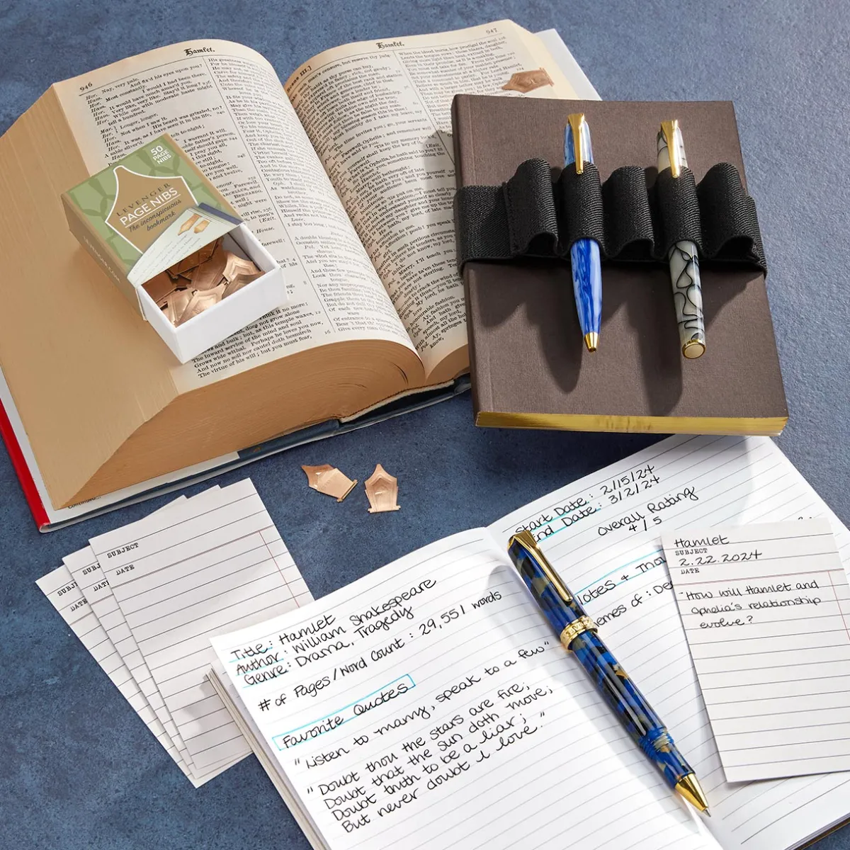 Levenger Journals & Notebooks|Bookmarks*Serious Readers Bundle