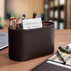 Levenger Pen Cases & Stands|Pen Cases & Stands*Sidekick Upright Leather Organizer