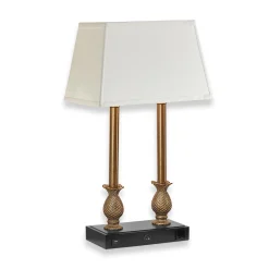 Levenger Lamps & Lighting|Lighting*Stiffel Twin Charging Desk Lamp