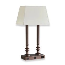 Levenger Lamps & Lighting|Lighting*Stiffel Twin Charging Desk Lamp