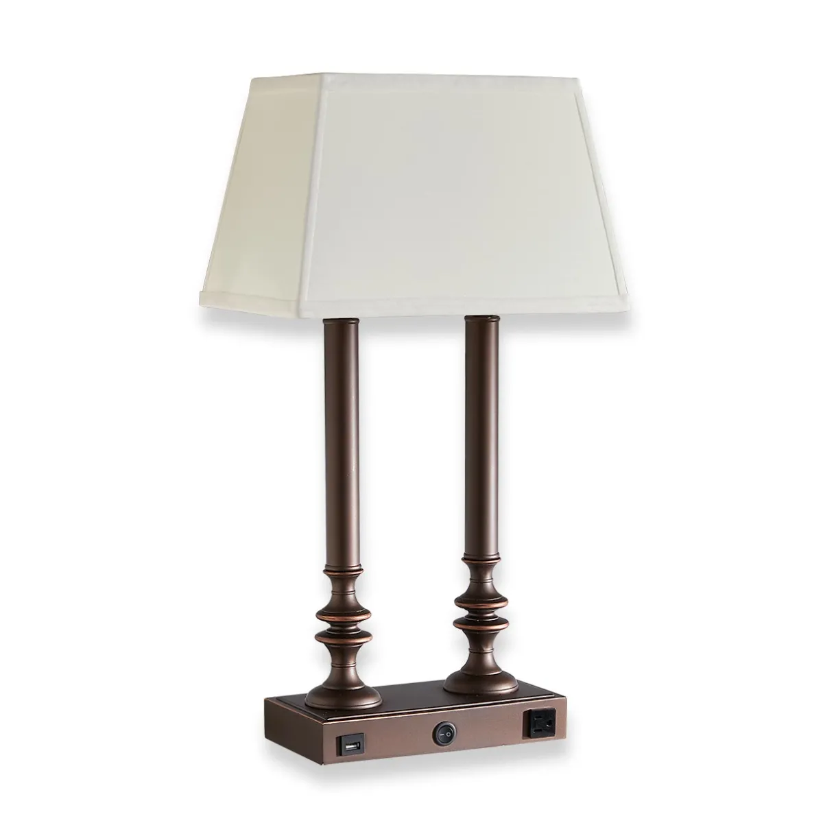 Levenger Lamps & Lighting|Lighting*Stiffel Twin Charging Desk Lamp