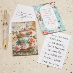 Levenger Premium Index Cards*Tea and Roses 3 x 5 Cards (set of 300)