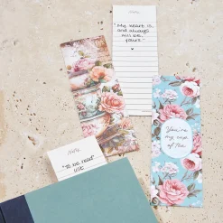 Levenger Bookmarks*Tea and Roses Bookmark Cards (set of 50)