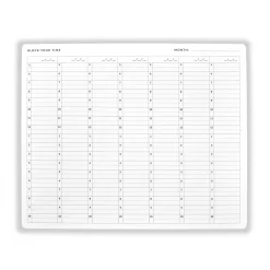 Levenger Freeleaf & Notepads|Desk Pad & Card Planners*Time Tracker Desk Pad