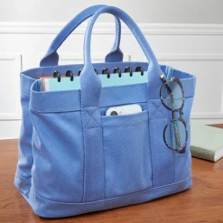 Levenger Handbags & Totes*Tiny Canvas Book Tote
