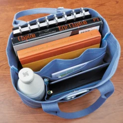 Levenger Handbags & Totes*Tiny Canvas Book Tote